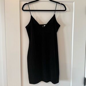 H&M Black Velvet Dress